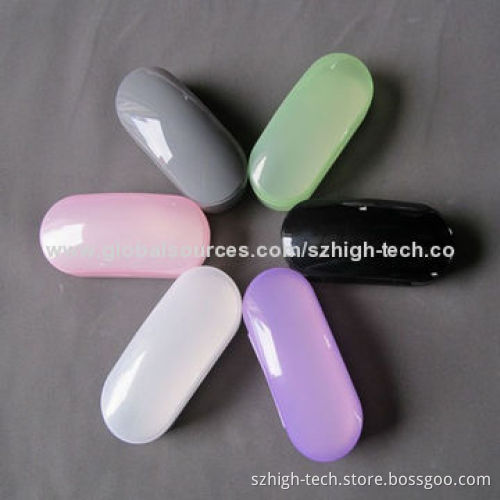 Plastic eyeglass cases with different colors